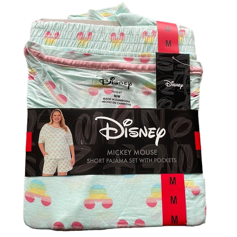 Disney - Mickey Mouse Short Pajama Set with pockets